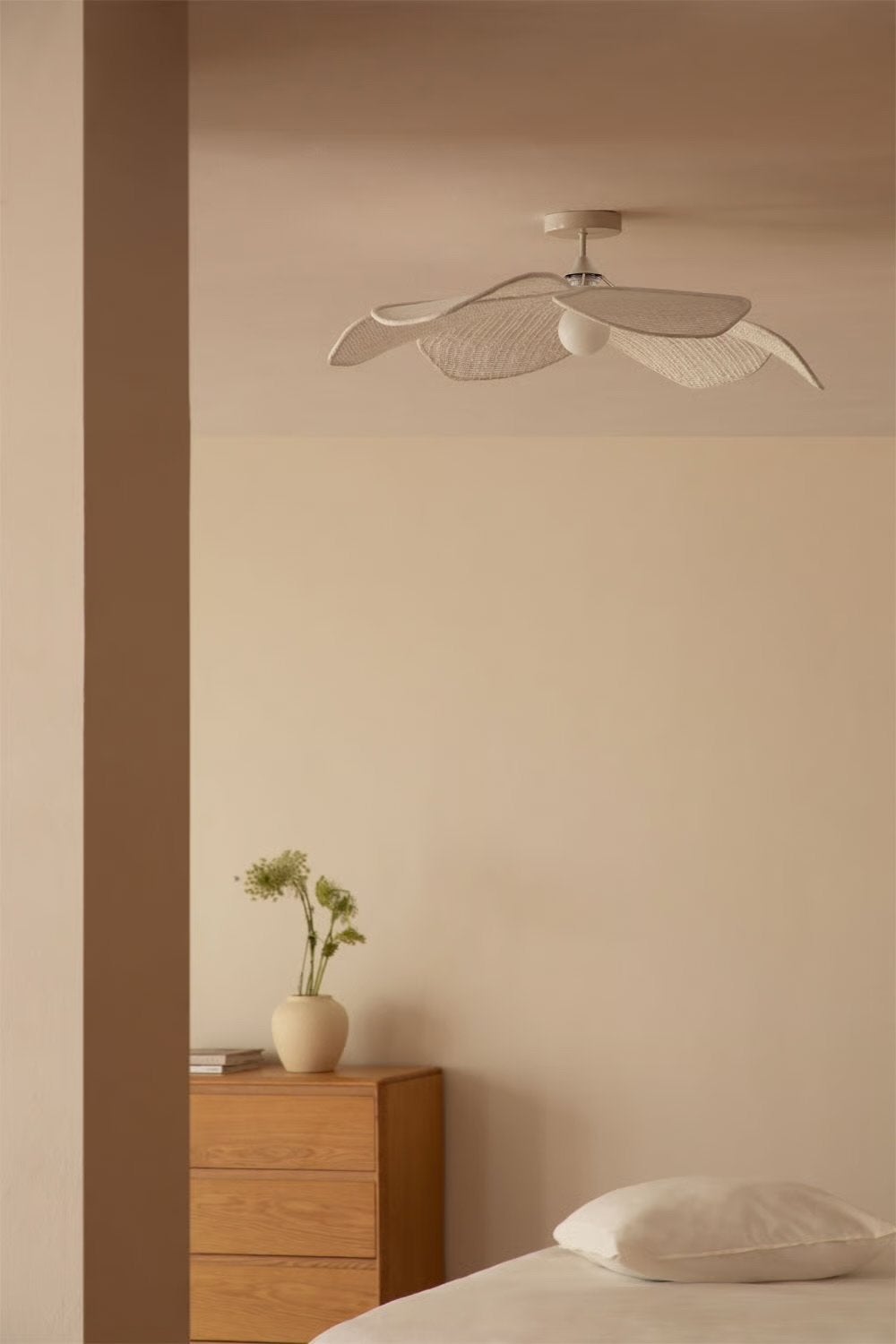 Bloemvormige plafondlamp, 75 cm diameter, Huis en Inrichting, Overige materialen, Zo goed als nieuw, Minder dan 100 cm, 50 tot 75 cm