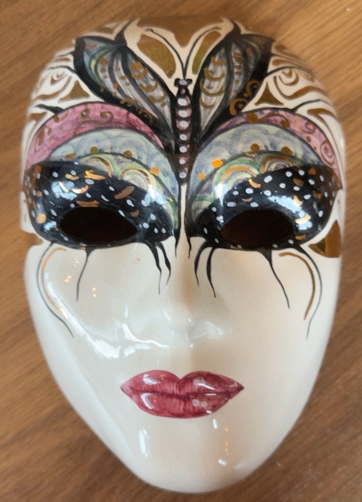 Decoratieve Venetiaanse Masker "Alice" - Handgeschilderd, Ophalen of Verzenden