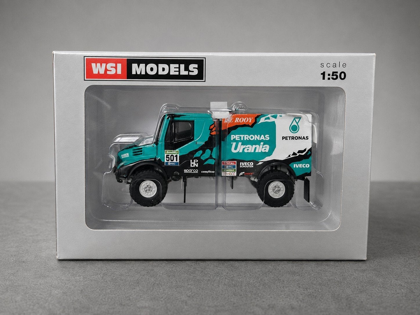 WSI Models Iveco Powerstar Gerard de Rooy Dakar Rally, Hobby en Vrije tijd, Modelauto's | 1:50, Ophalen of Verzenden, Nieuw, Bus of Vrachtwagen