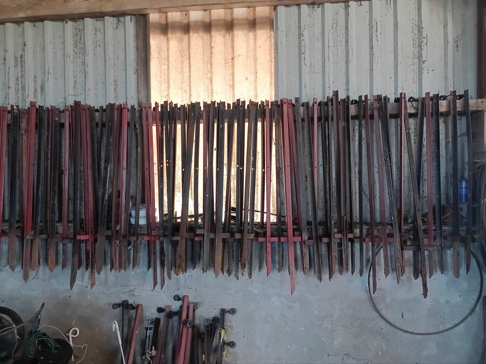 100x Hoekijzeren Paaltjes Afrastering met Isolator, Ophalen, Gebruikt, IJzer, Overige typen