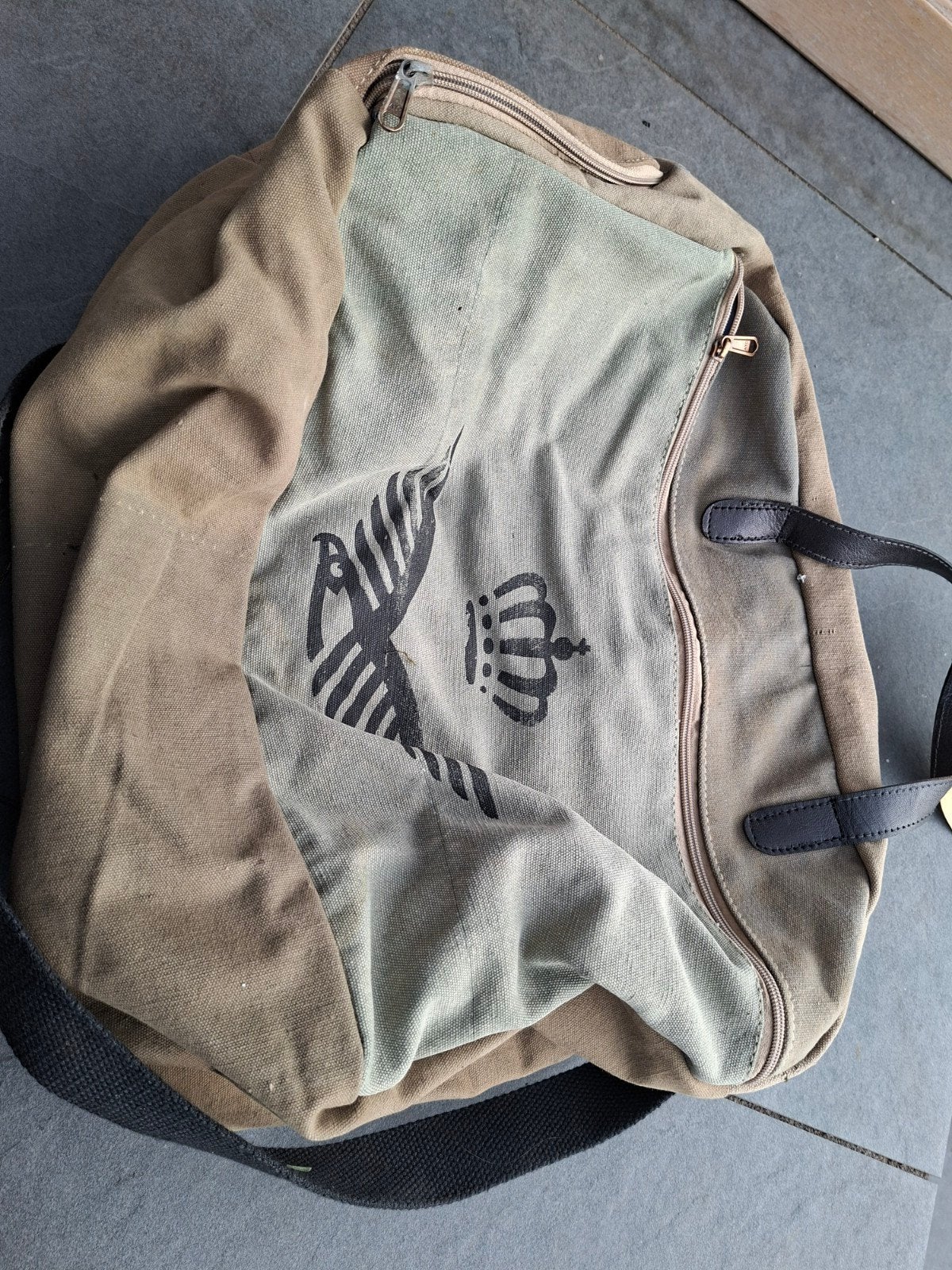 Unieke tas van oude legertent - Koninklijke Landmacht, Ophalen of Verzenden