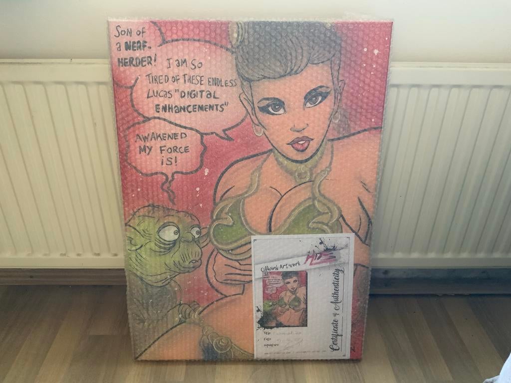 Star Wars Kunstwerk - Alvin Silvrants - Acryl & Spuitbus, Ophalen of Verzenden
