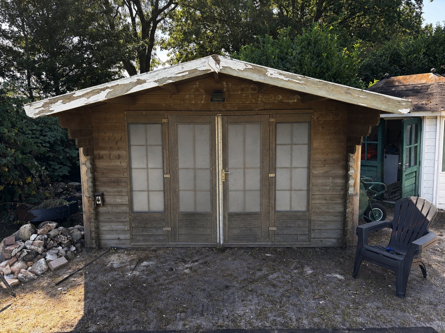 Houten tuinhuisje, Tuin en Terras, Tuinhuizen, Ophalen, Tuinhuis, 250 tot 500 cm, 2 ramen