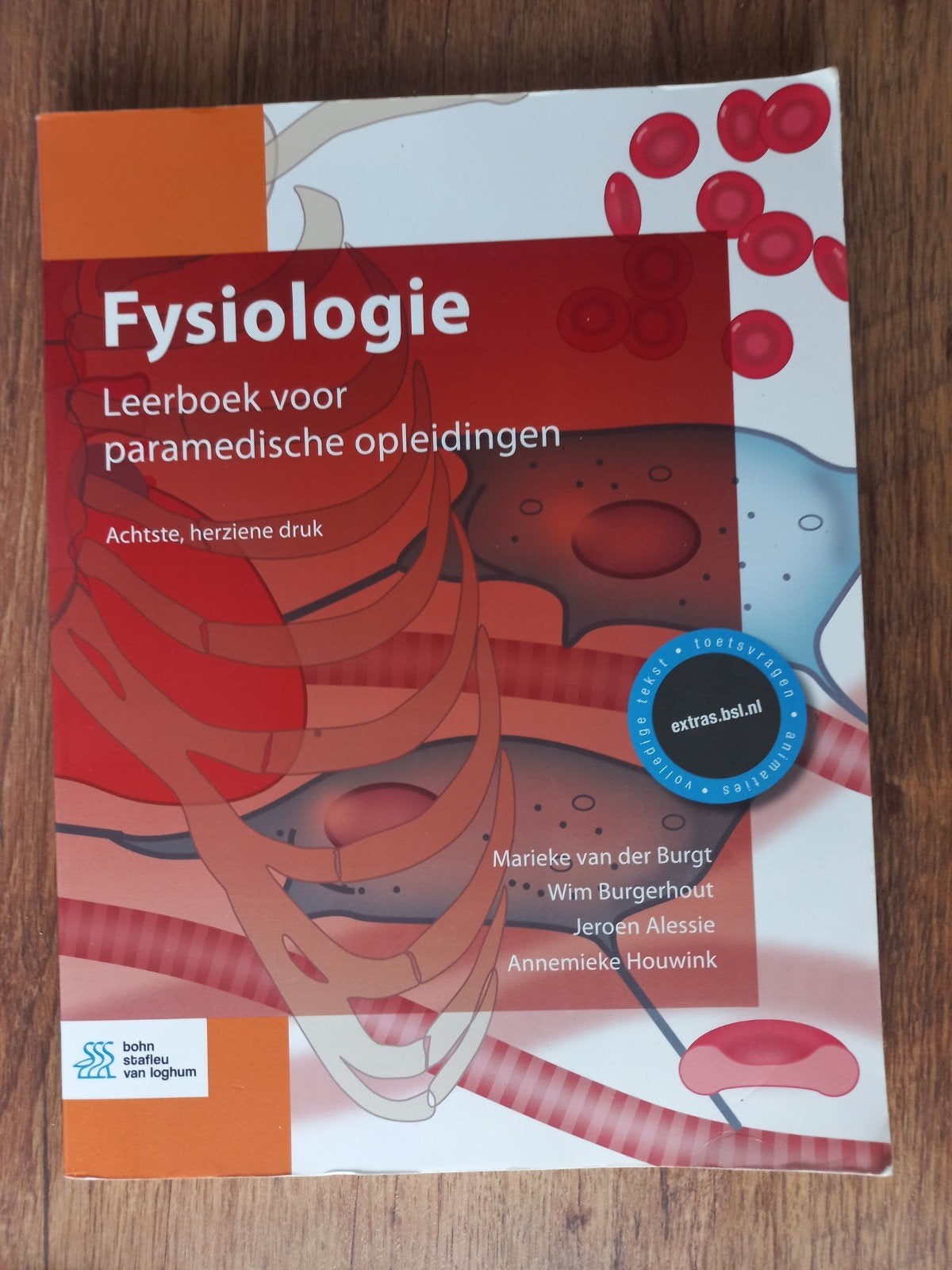 Fysiologie: Leerboek voor paramedische opleidingen, Zo goed als nieuw, Beta, Marieke van der Burgt, Wim Burgerhout, Jeroen Alessie