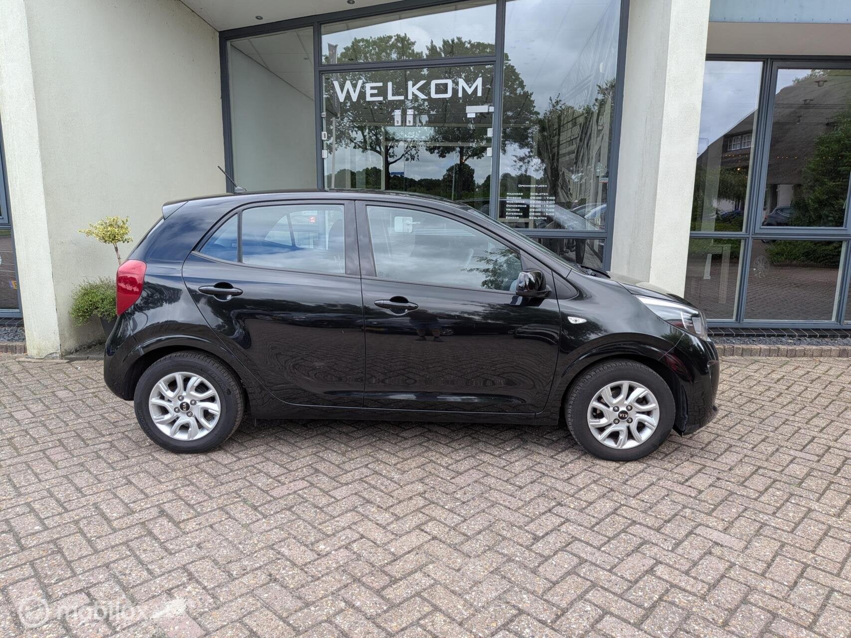 Kia Picanto 1.0 CVVT LMV|1e Eig|Deal.Onh|Bluetooth, Auto's, Voorwielaandrijving, 4 stoelen, Zwart, Origineel Nederlands