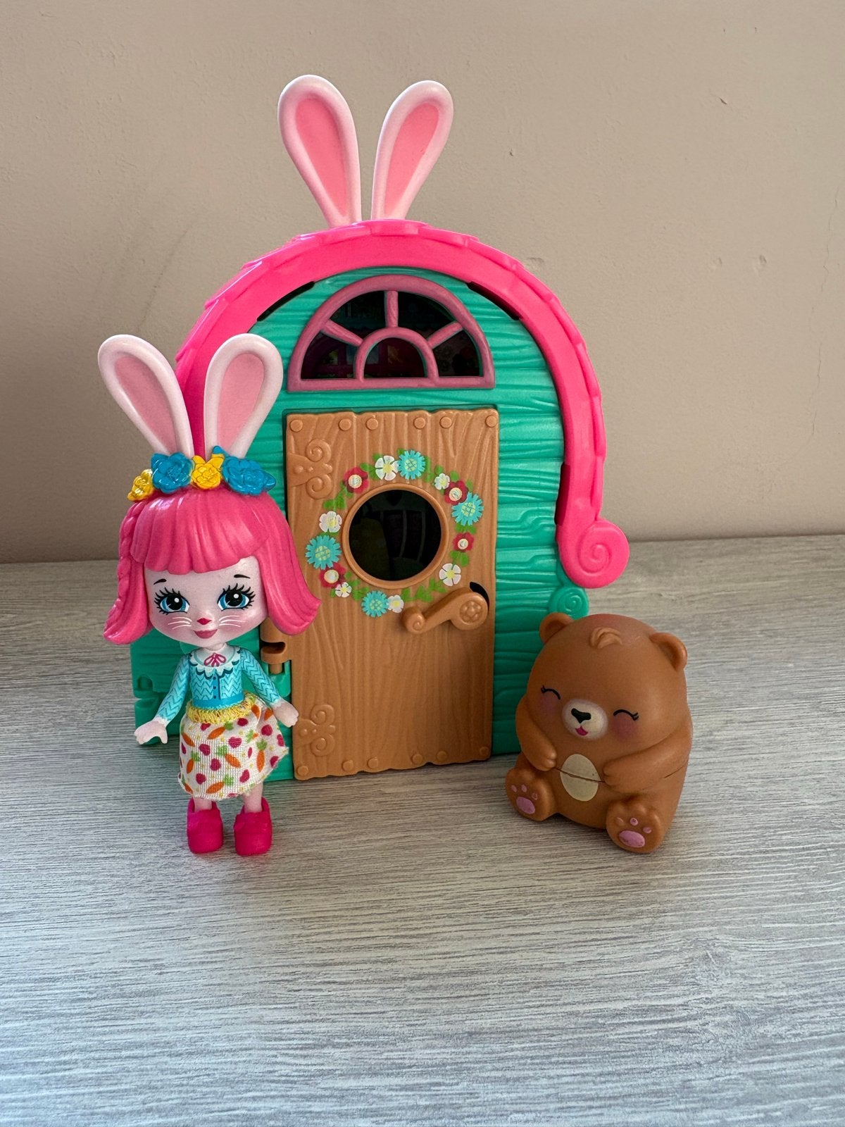 Enchantimals geheime besties Bree konijn hutje ZGAN, Ophalen of Verzenden, Zo goed als nieuw, Overige typen