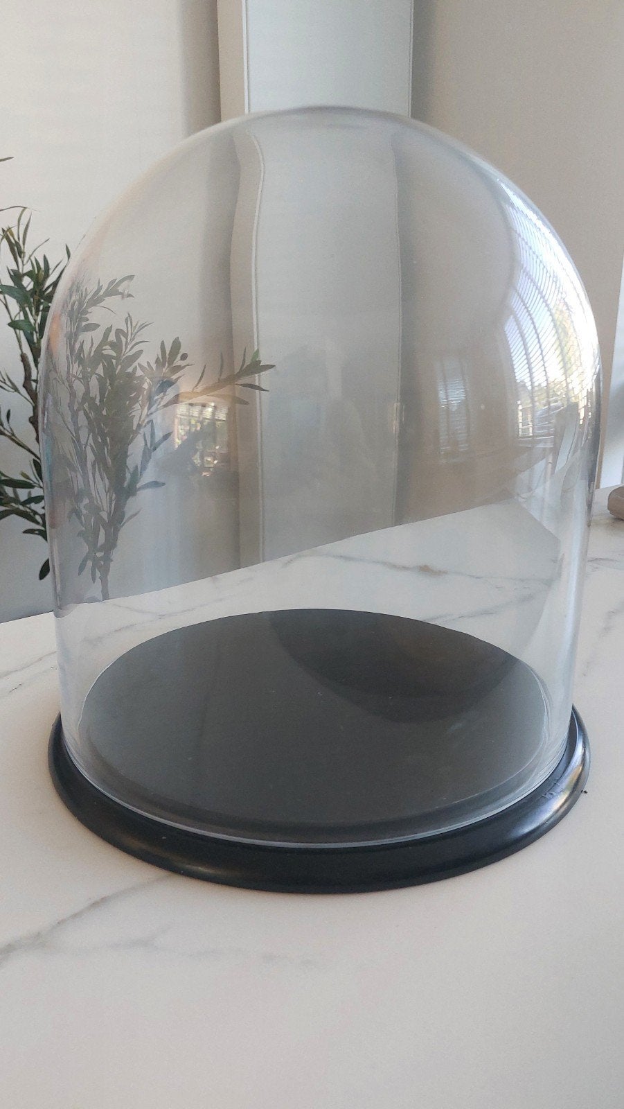 glazen stolp 30cm, Glas, Ophalen, Gebruikt, 30 cm