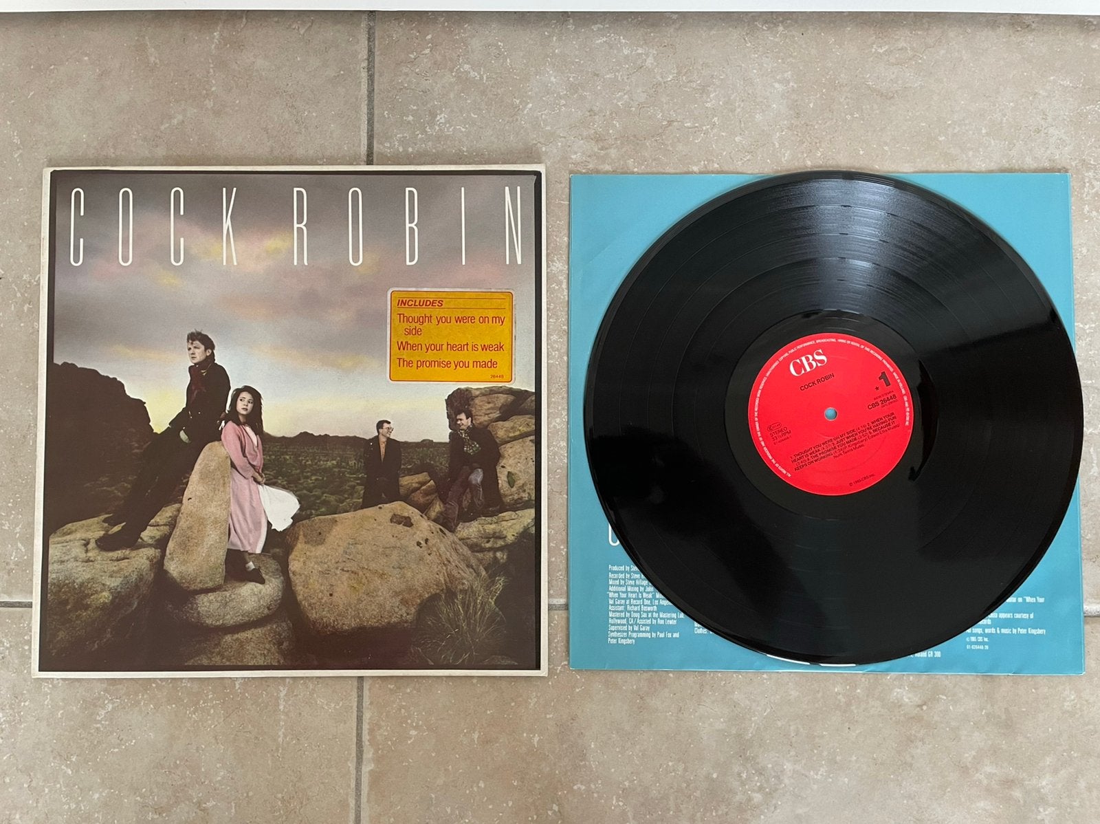 Cock Robin LP, Cd's en Dvd's, Vinyl | Pop, Ophalen, Zo goed als nieuw, 12 inch