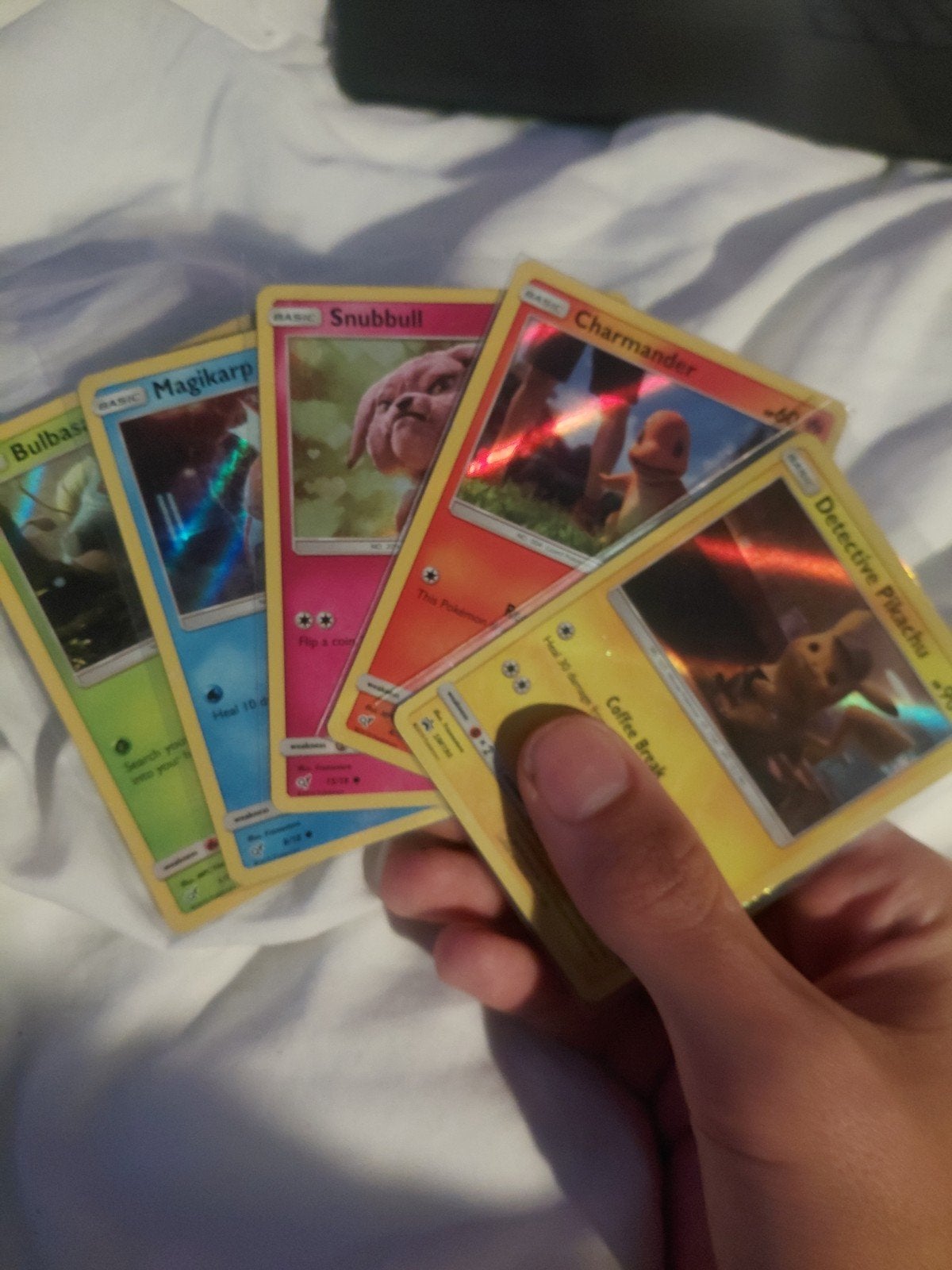 5 Detective Pikachu Pokémon kaarten, Verzenden, Gebruikt, Meerdere kaarten