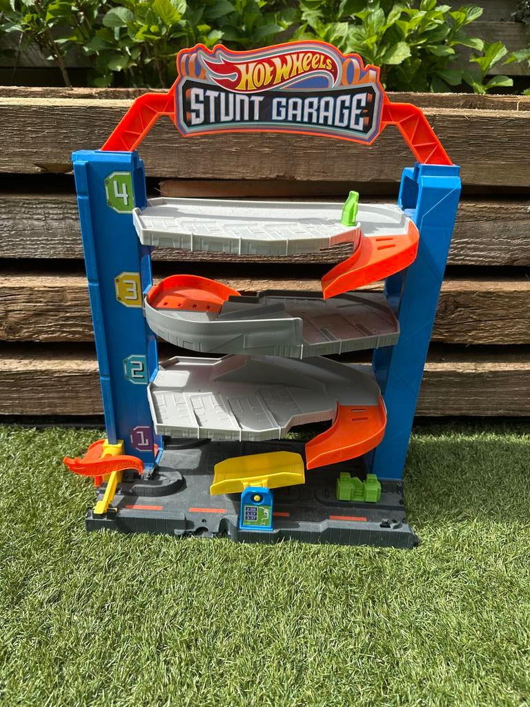 Hot Wheels Stunt Garage Speelset, Ophalen of Verzenden, Gebruikt, Jongen of Meisje