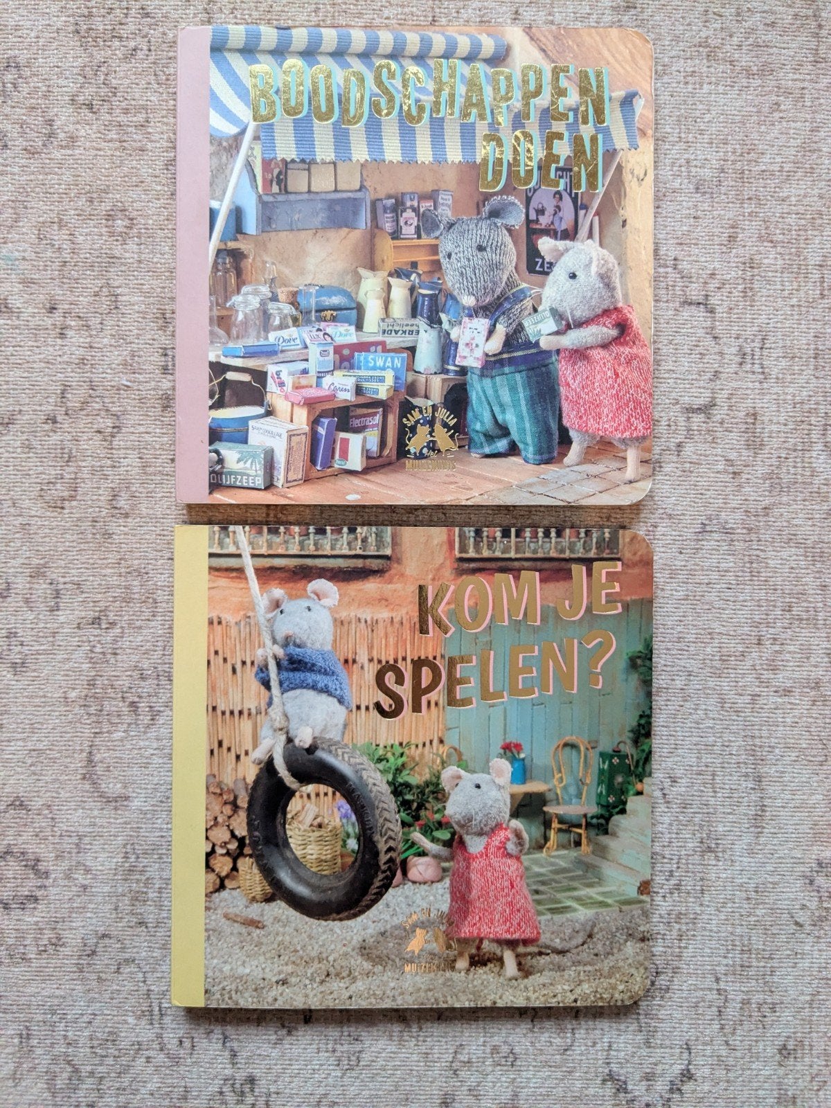 2 Het Muizenhuis boeken: Boodschappen Doen & Kom Je Spelen?, Gelezen, Ophalen of Verzenden, Karina Schaapman, 2 tot 3 jaar