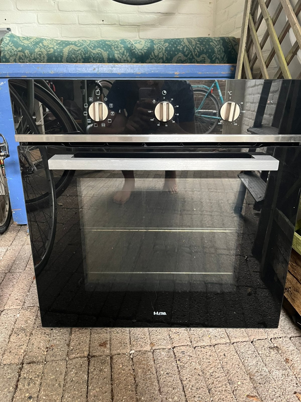 Etna oven 60x60cm, werkt goed, Witgoed en Apparatuur, Ovens, Ophalen, Zo goed als nieuw, Inbouw, 55 tot 60 cm