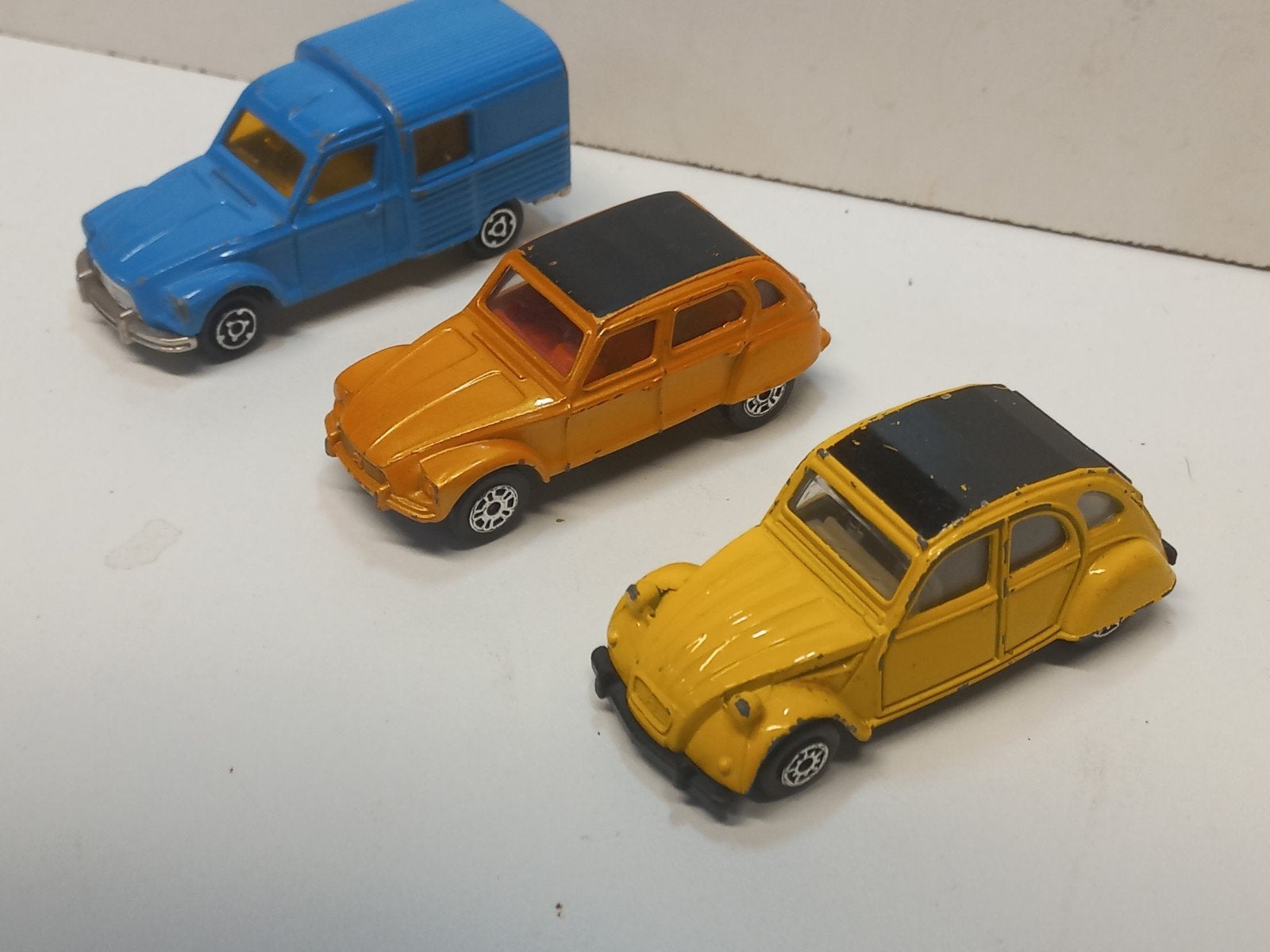 Set van 3 Citroën 2CV en Dyane modelauto's, Ophalen of Verzenden, Gebruikt, Overige typen