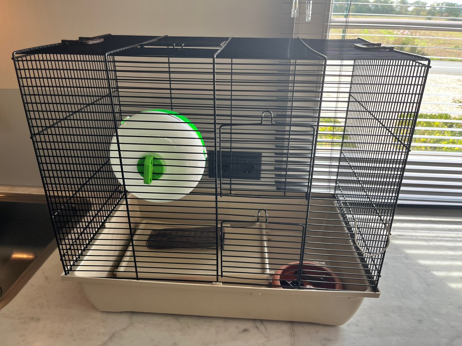 Gratis Hamsterkooi , zeer compleet, Kooi, Minder dan 75 cm, Zo goed als nieuw, Ophalen