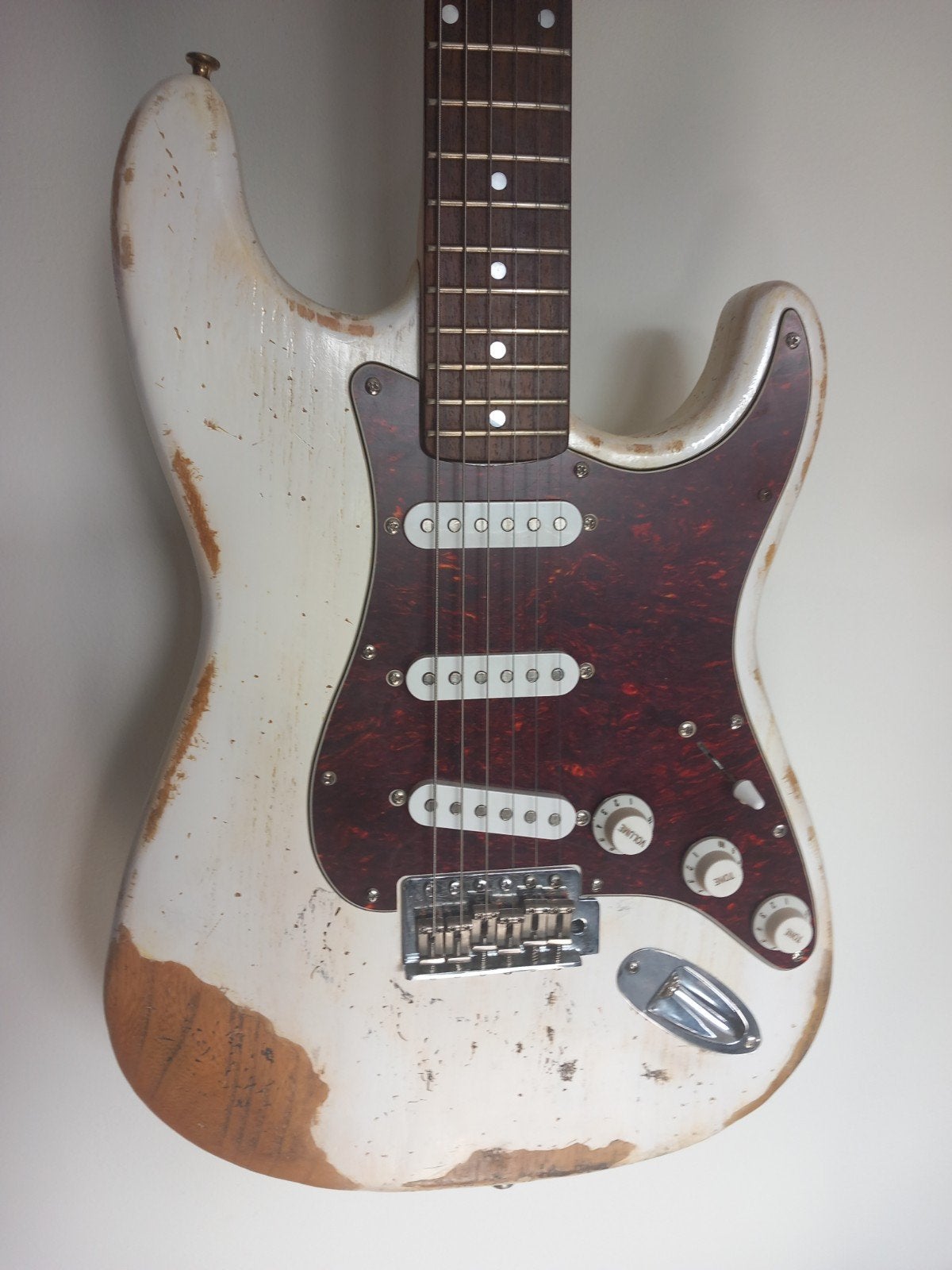 stratocaster relic, Muziek en Instrumenten, Ophalen, Solid body