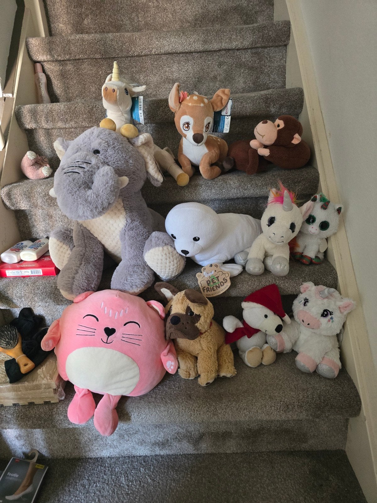 Grote collectie knuffels: diverse dieren en karakters, Gebruikt, Giraf, Disney, Ophalen of Verzenden