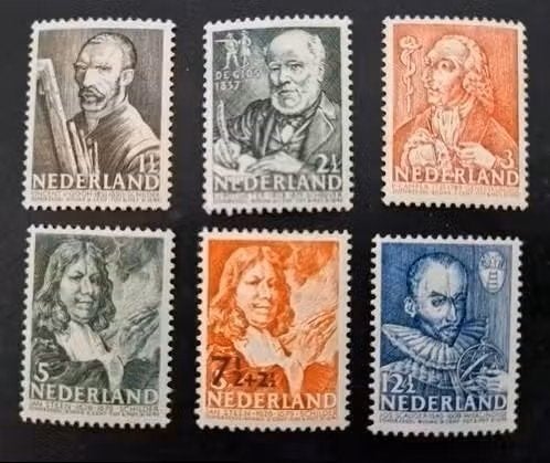 Nederland 1940-1947 - NVPH 350-355 - Zomerzegels, Ophalen of Verzenden, Na 1940, Postfris