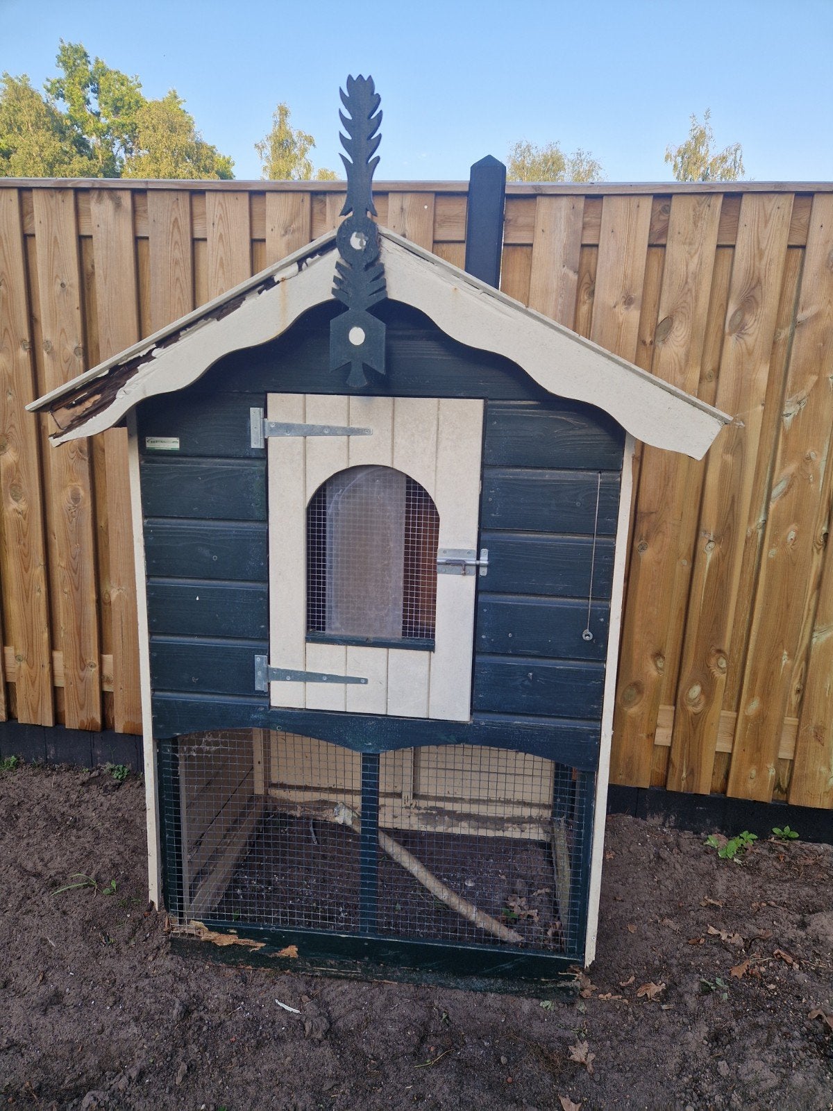Kippenhok, Dieren en Toebehoren, Vogels | Hokken en Kooien, Ophalen, Gebruikt, Hout, Overige typen