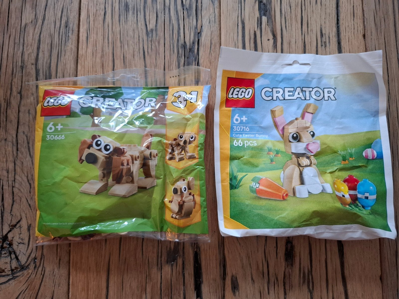 LEGO Creator Polybag Set 30666 Hond & 30716 Paashaas, Ophalen of Verzenden, Nieuw, Overige merken