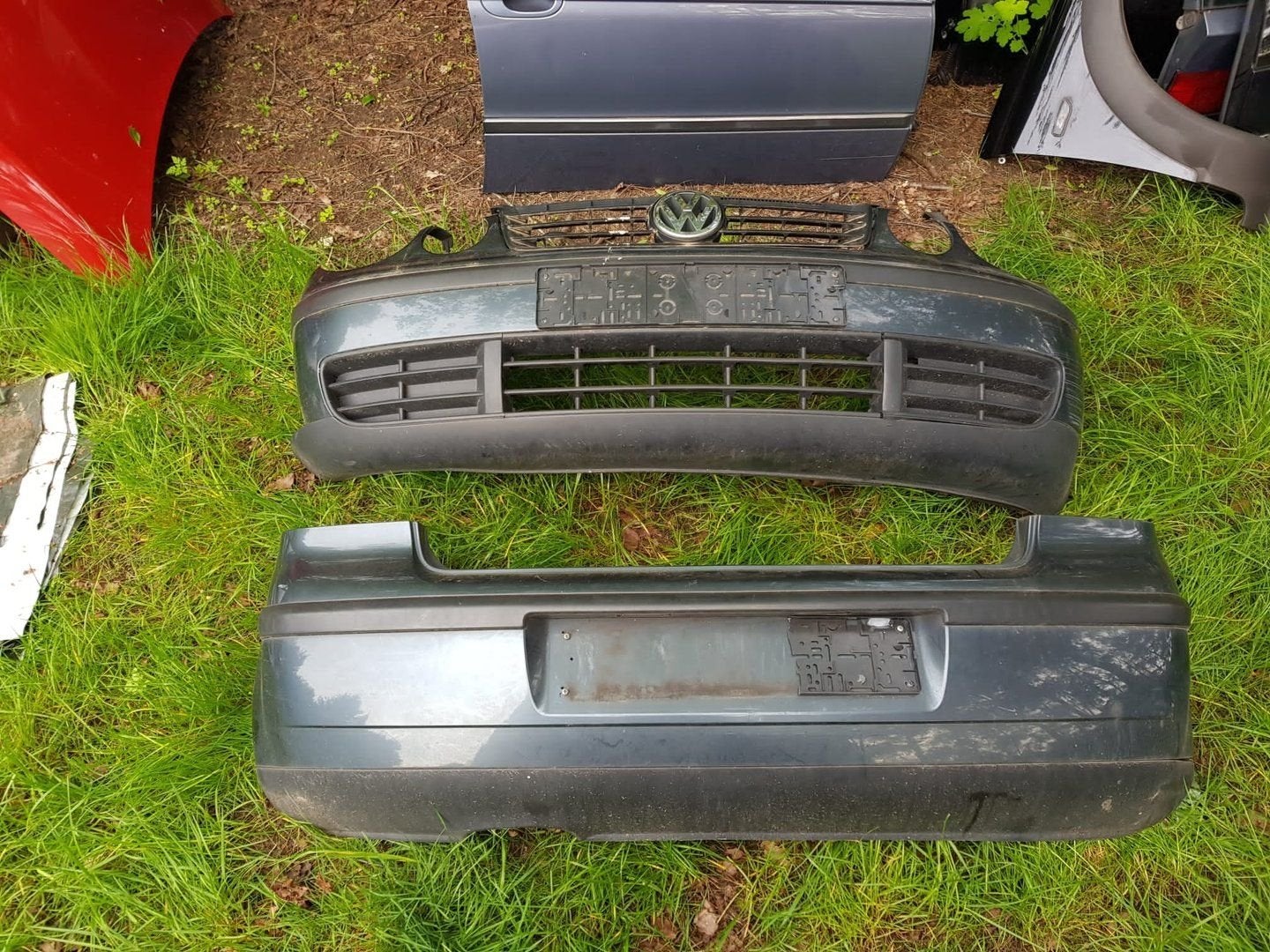 VW POLO ACHTERBUMPER +VOORBUMPER BJ 2002 2005, Gebruikt, -, -, Ophalen of Verzenden
