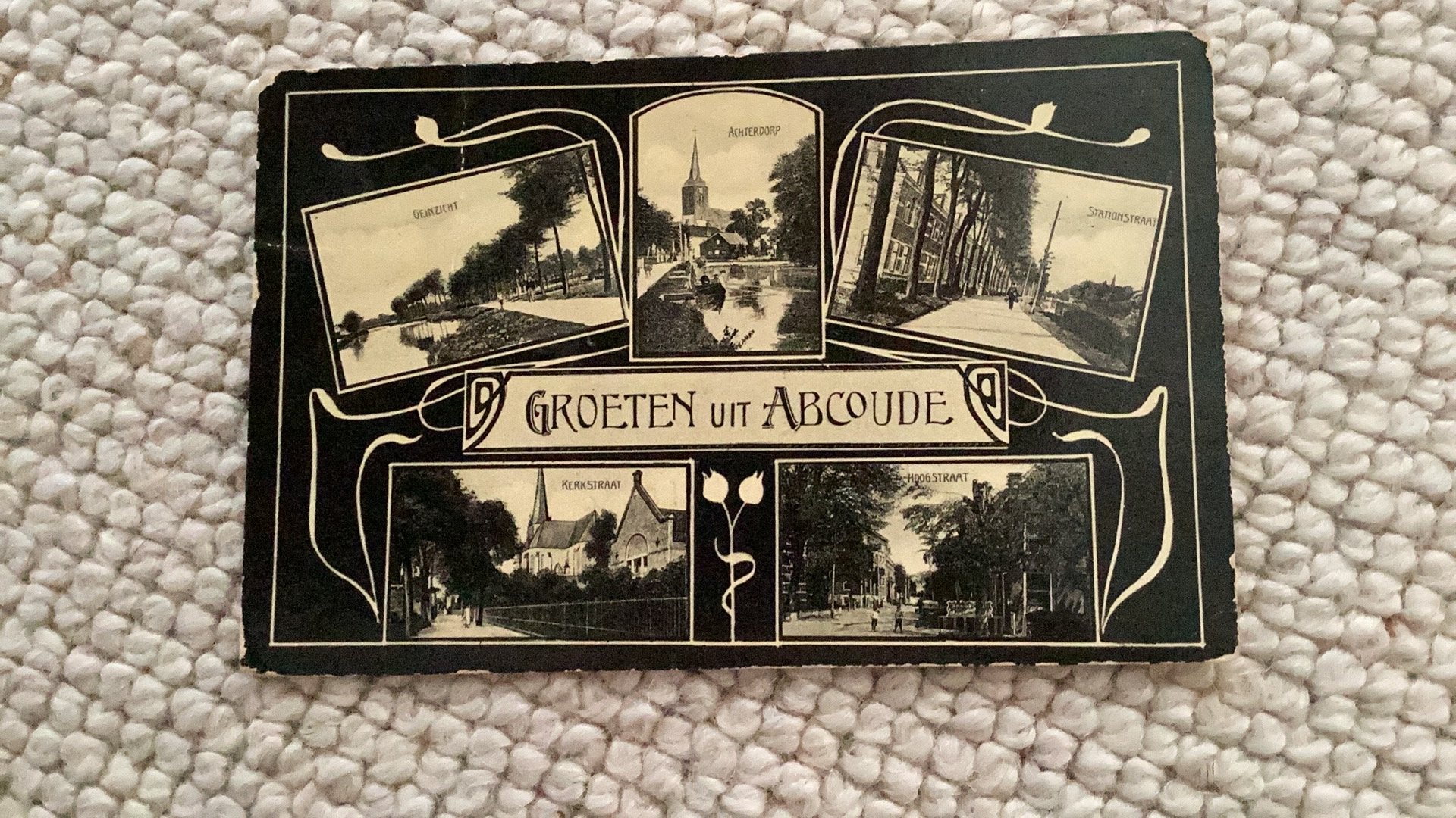 Ansichtkaart Abcoude begin 1900. 987, Ophalen of Verzenden, Voor 1920, Gelopen, Noord-Holland