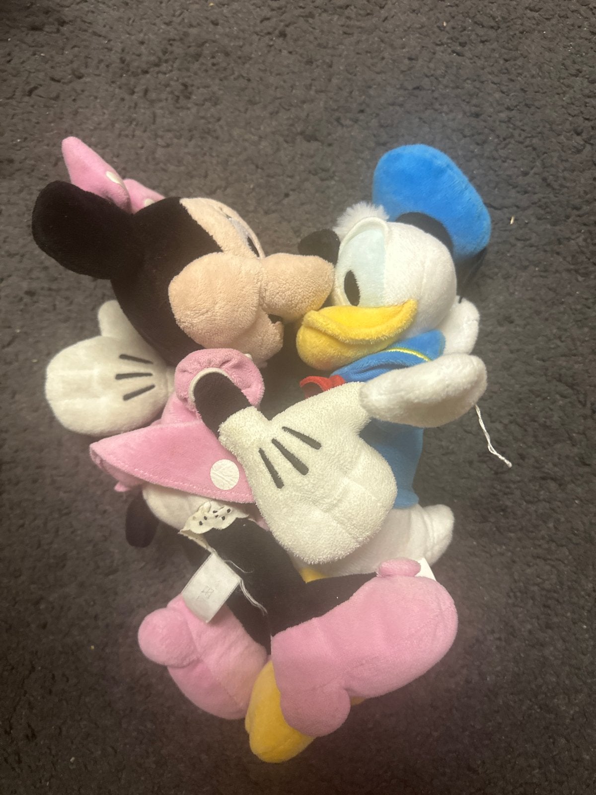 Minnie Mouse en Donald Duck knuffels - Disney, Gebruikt, Disney, Overige typen, Ophalen of Verzenden