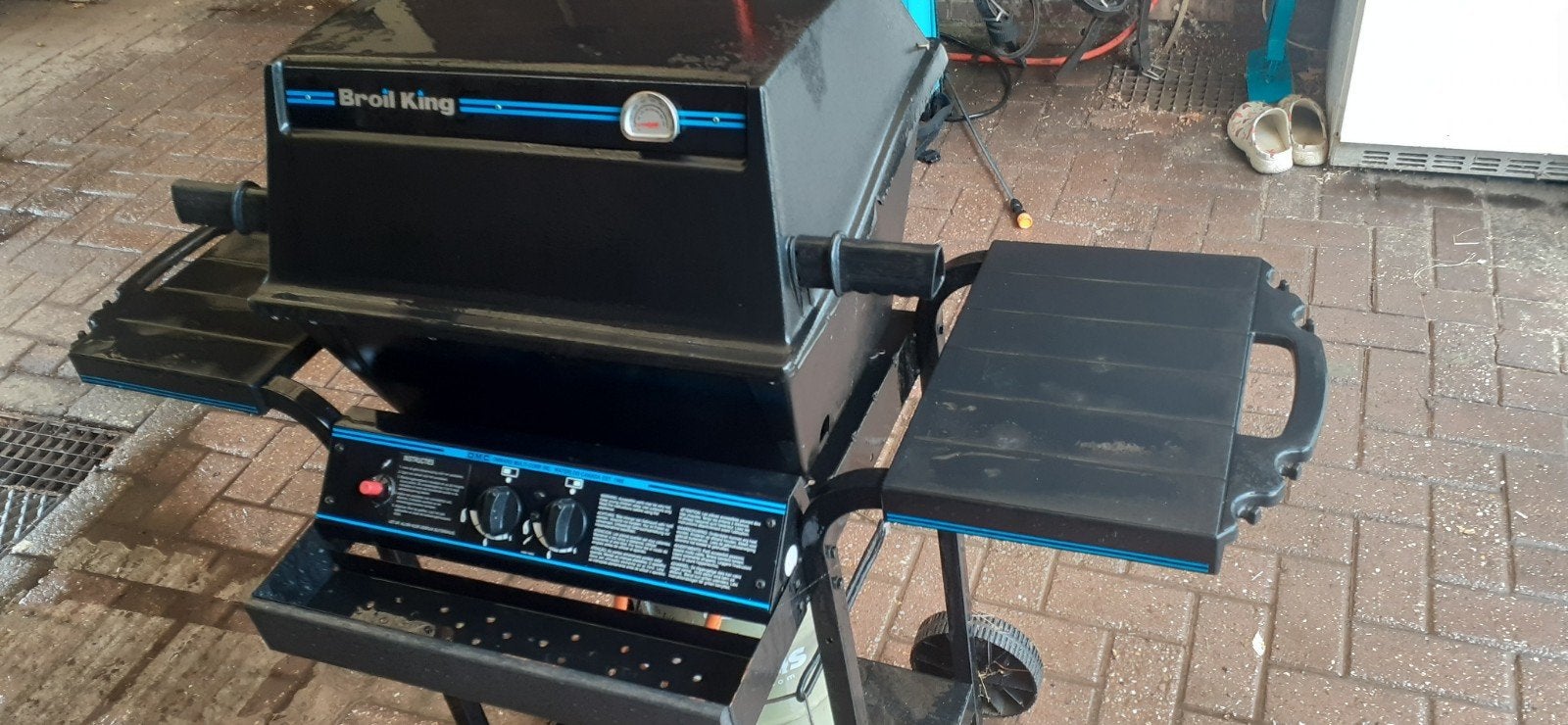 Broil King gas BBQ met hoes - bieden vanaf 50 euro, Tuin en Terras, Gasbarbecues, Ophalen of Verzenden, Gebruikt, Broil King