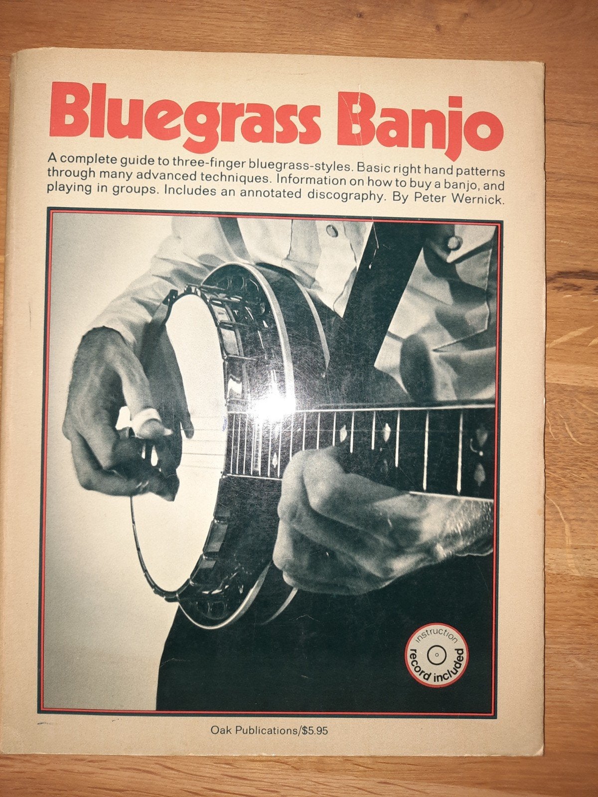 lesboek: Bluegrass Banjo door de bekende Peter Wernick!, Muziek en Instrumenten, Bladmuziek, Gebruikt, Overige genres, Les of Cursus