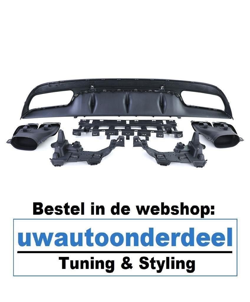 diffuser Chrome Voor Mercedes C Klasse W205 C63 AMG Look, Verzenden, Automotive Parts, A.parts@hotmail.nl, Trasmolenlaan 12 3447 GZ Woerden