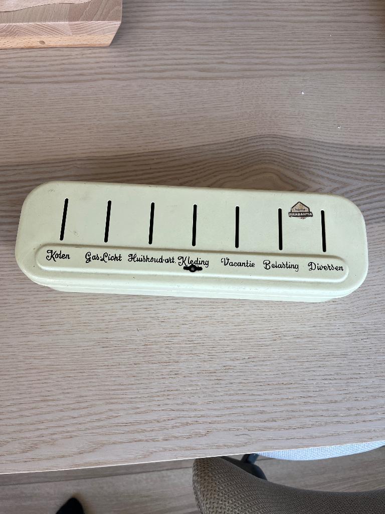 Brabantia spaarblik, Ophalen of Verzenden, Gebruikt, Metaal of Blik, Overige thema's