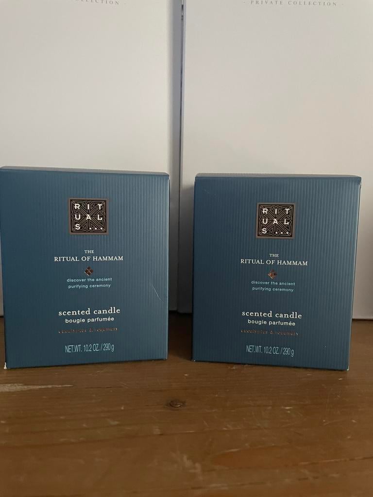 Nieuw rituals hammam geurkaars 290 gram geur kaars, Huis en Inrichting, Woonaccessoires | Kandelaars en Kaarsen, Overige materialen