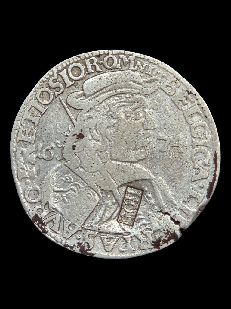 1674 Groningen met klop Holland // Zeldaam!, Postzegels en Munten, Vóór koninkrijk, Zilver, Losse munt, Overige waardes