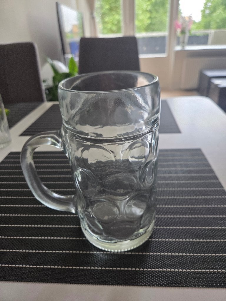1-liter bierpul, Ophalen, Zo goed als nieuw, Bierglas