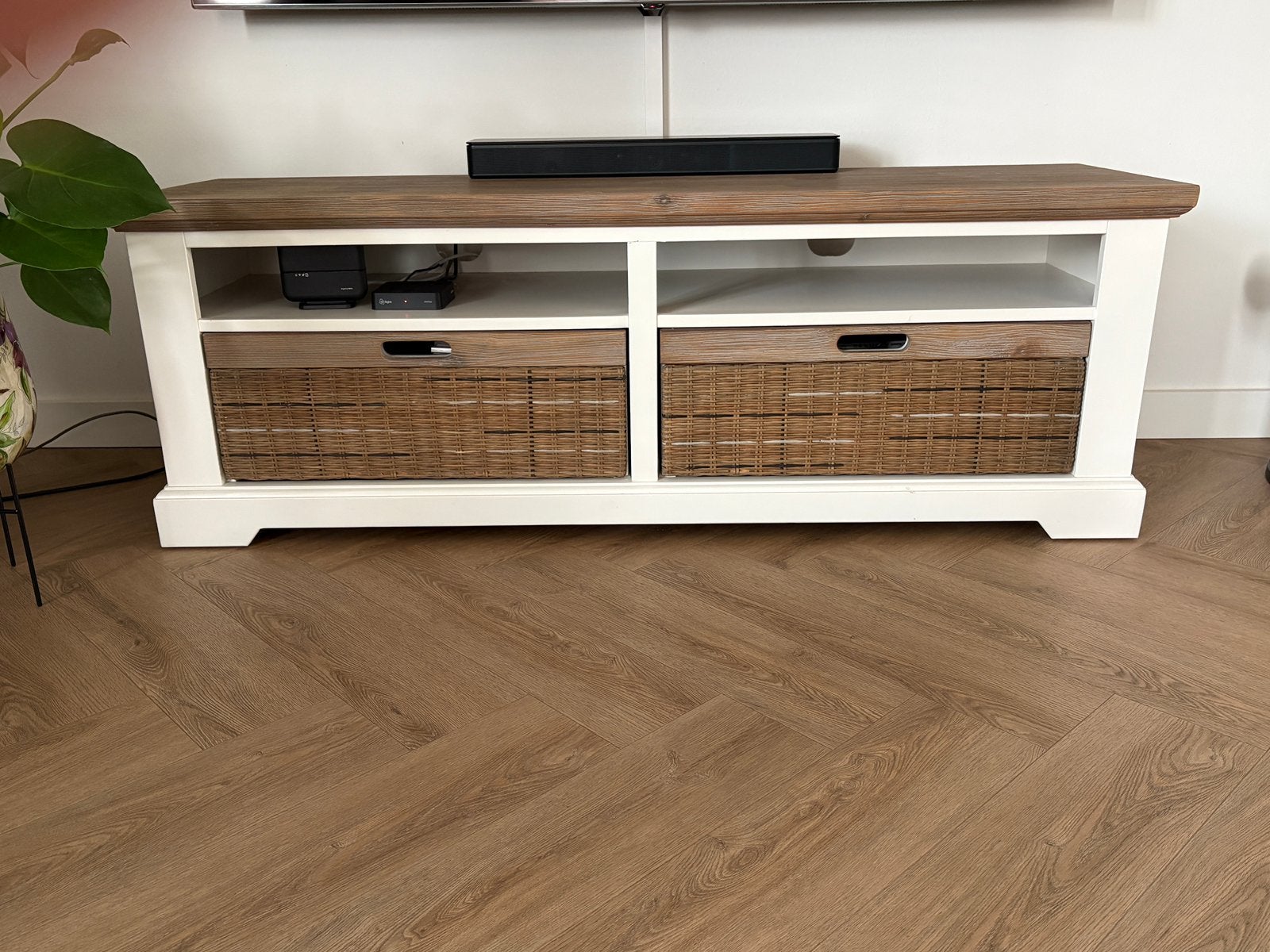 Tv meubel/ salontafel, Ophalen, Gebruikt, 50 tot 100 cm, Minder dan 100 cm