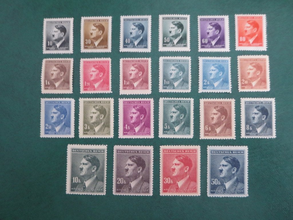Duitse Rijk  Bezet Tsjechie  1942  NR 89 - 110, Postzegels en Munten, Postzegels | Europa | Duitsland, Verzenden, Duitse Keizerrijk