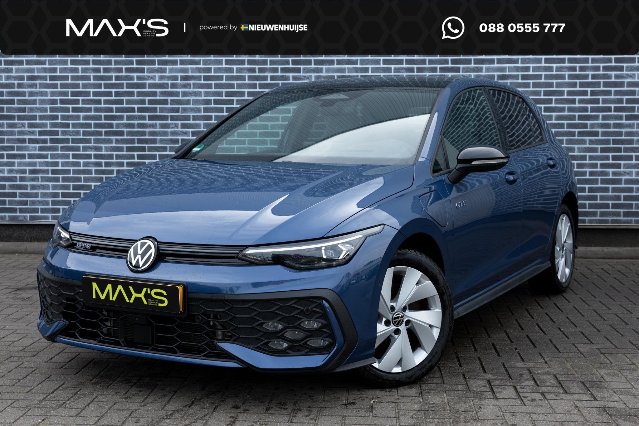 Volkswagen Golf 1.5 eHybrid GTE | Plug-in Hybrid (PHEV) | Bl, Auto's, Dealer onderhouden, 4 cilinders, 26 kWh, 1700 kg