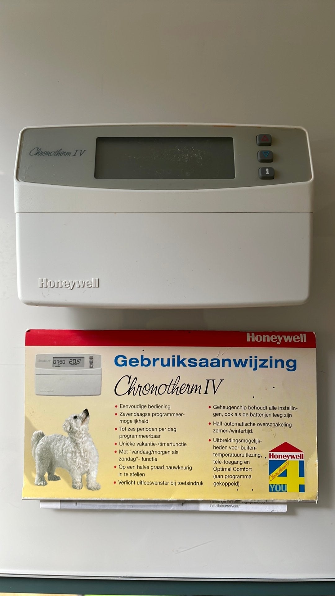 Honeywell Chronotherm IV Klokthermostaat, Ophalen of Verzenden, Gebruikt
