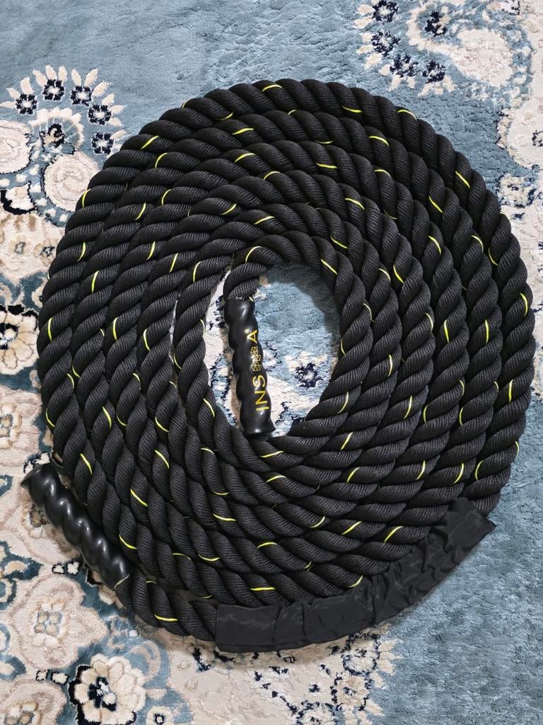 Professioneel Battle Rope - 9 meter - 40mm dikte - Zware, Sport en Fitness, Fitnessmaterialen, Ophalen of Verzenden, Nieuw, Rug