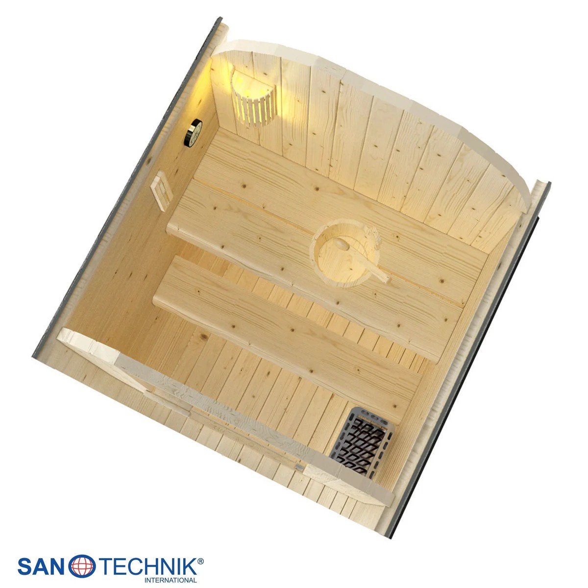 Compacte Buitensauna | 1-2 Persoons | 230V | Gratis Levering, Ophalen of Verzenden, Nieuw, Fins of Traditioneel, Complete sauna