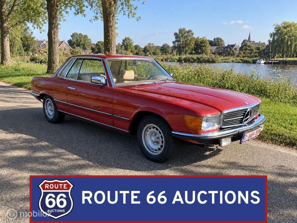 Mercedes-Benz 280 SLC | 1976 | Route 66 Auctions, Overige carrosserieën, Zwart, Mercedes-Benz, Bedrijf