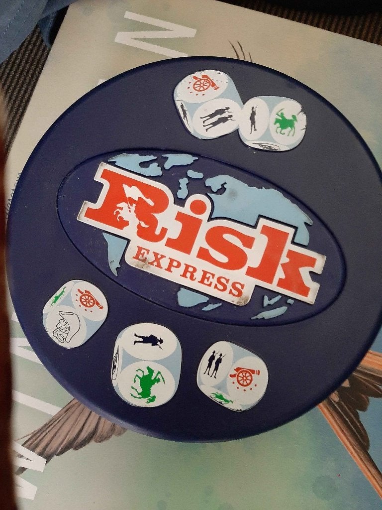 Risk expres, Ophalen, Zo goed als nieuw, Hasbro, Reisspel