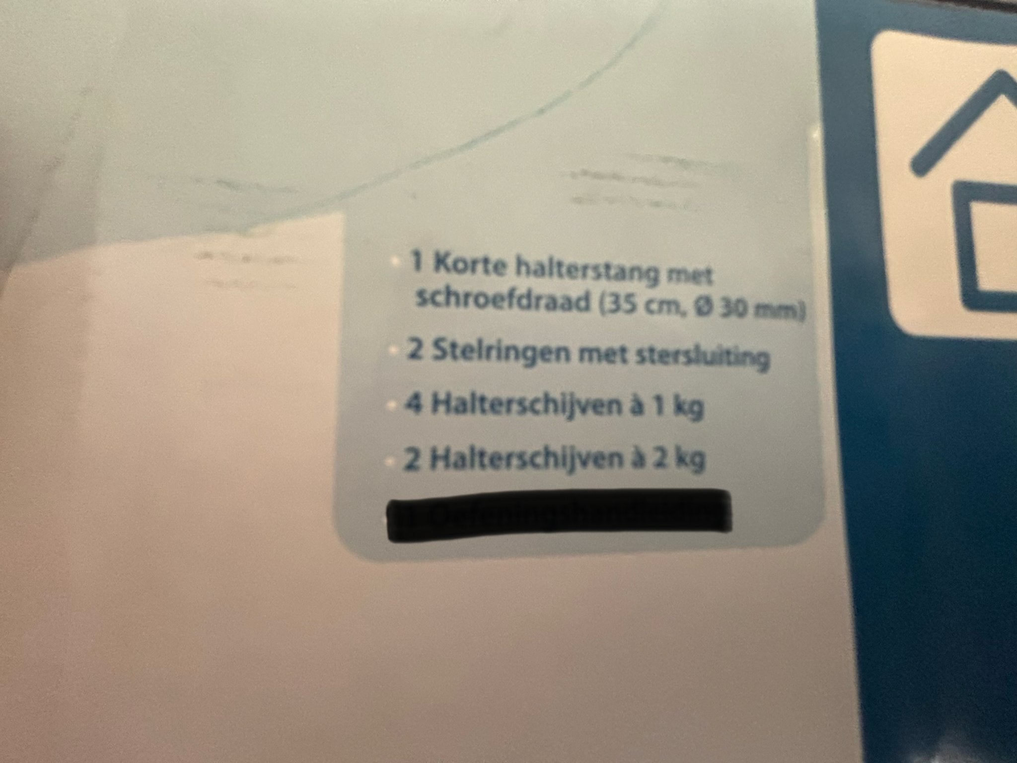 Fitness Halterset 10.3 kg, Ophalen, Gebruikt, Armen, Halterset