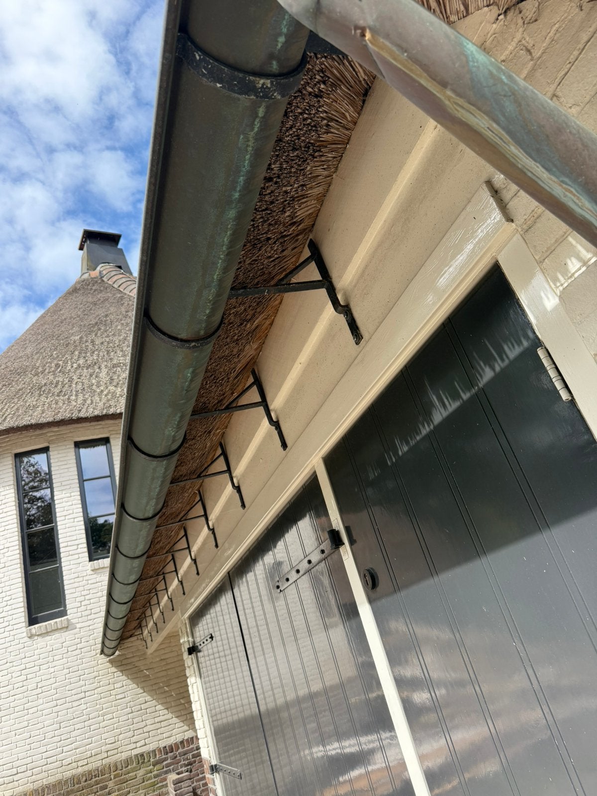 Koperen dakgoot met regenpijp - 808 cm lang, Ophalen, Overige materialen, Gebruikt, 6 meter of meer
