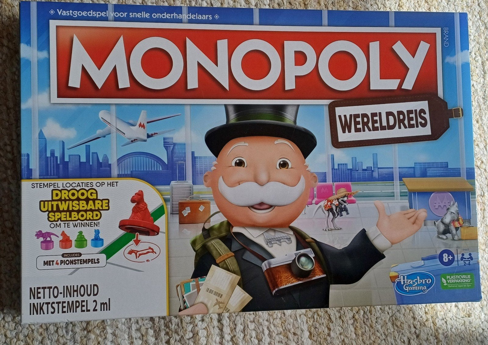 Monopoly Wereldreis - Zo goed als nieuw, Hobby en Vrije tijd, Gezelschapsspellen | Bordspellen, Een of twee spelers, Ophalen of Verzenden