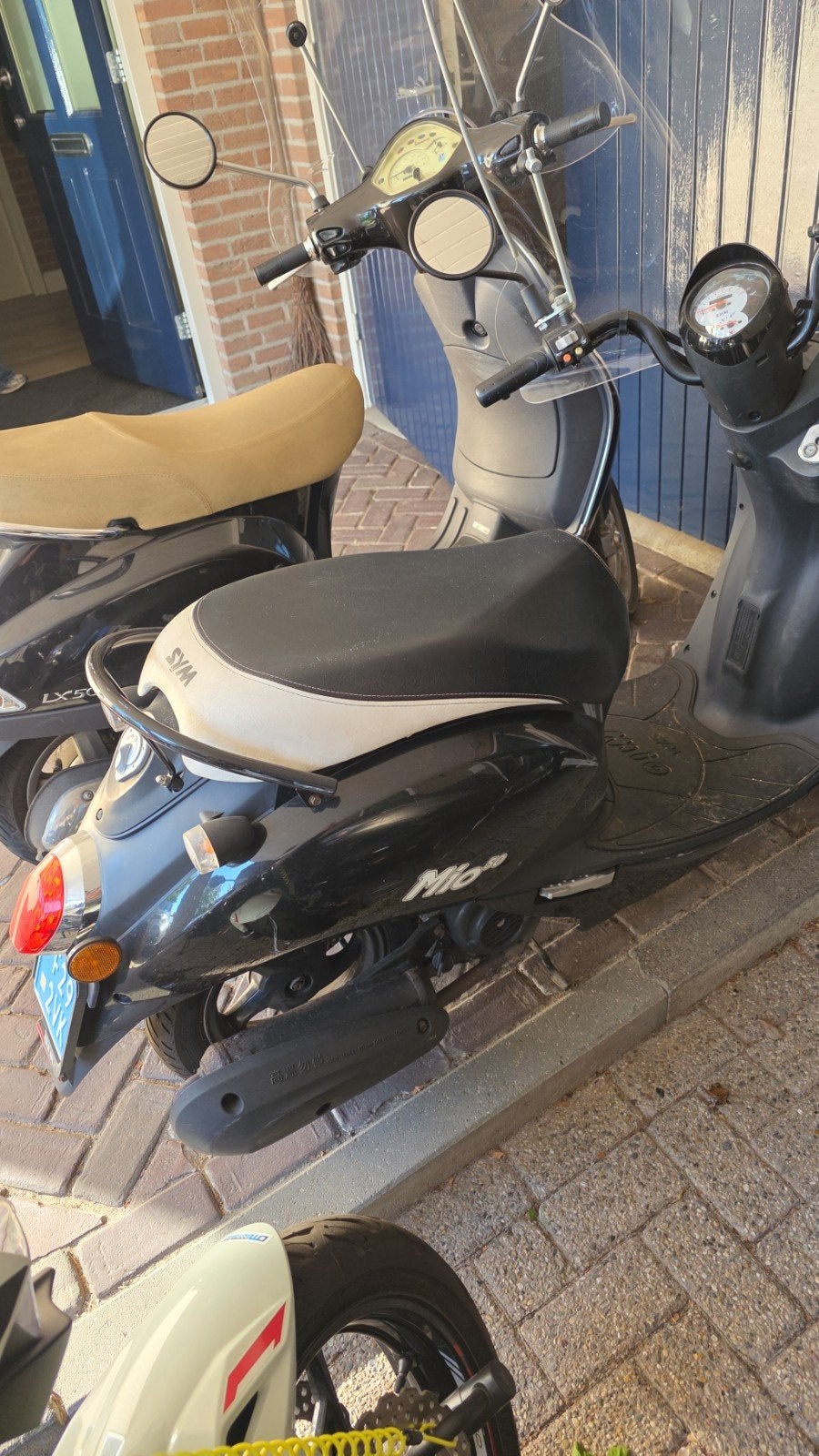 Sym Mio Scooter - Zwart, Goed Onderhouden, Gebruikt, Maximaal 45 km/u, Benzine, Ophalen