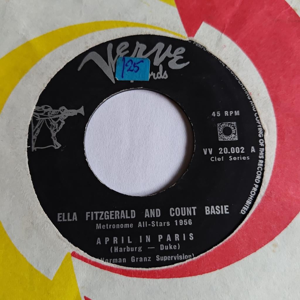 Ella Fitzgerald & Count Basie - April in Paris (1956), Cd's en Dvd's, Vinyl Singles, Ophalen of Verzenden, Gebruikt, 7 inch, Jazz en Blues