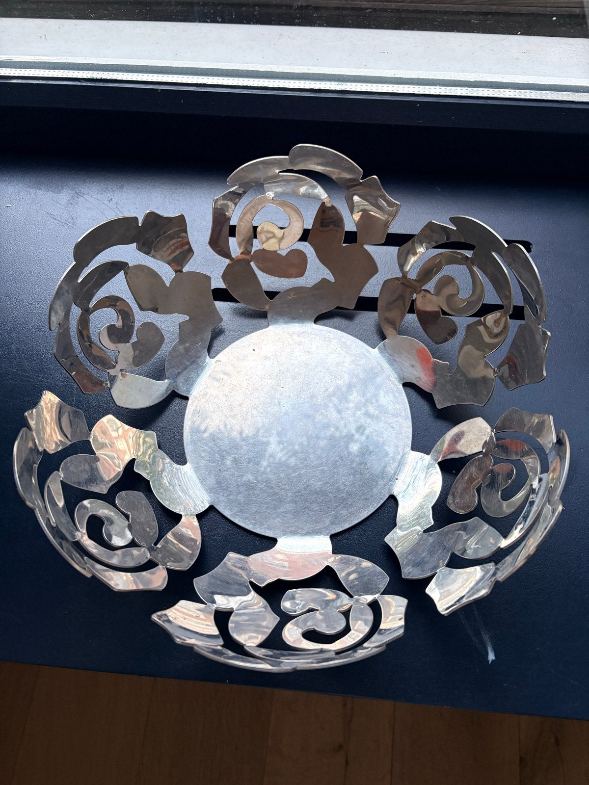 Alessi fruitschaal la Rosa, Gebruikt, Schaal, Rond, Ophalen of Verzenden