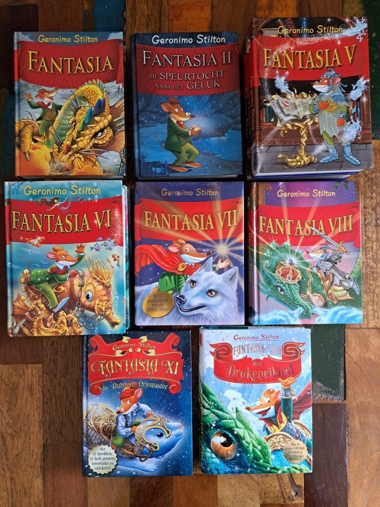 Geronimo Stilton - Fantasia (€5 per boek), Boeken, Ophalen, Zo goed als nieuw, Geronimo Stilton, Fictie algemeen