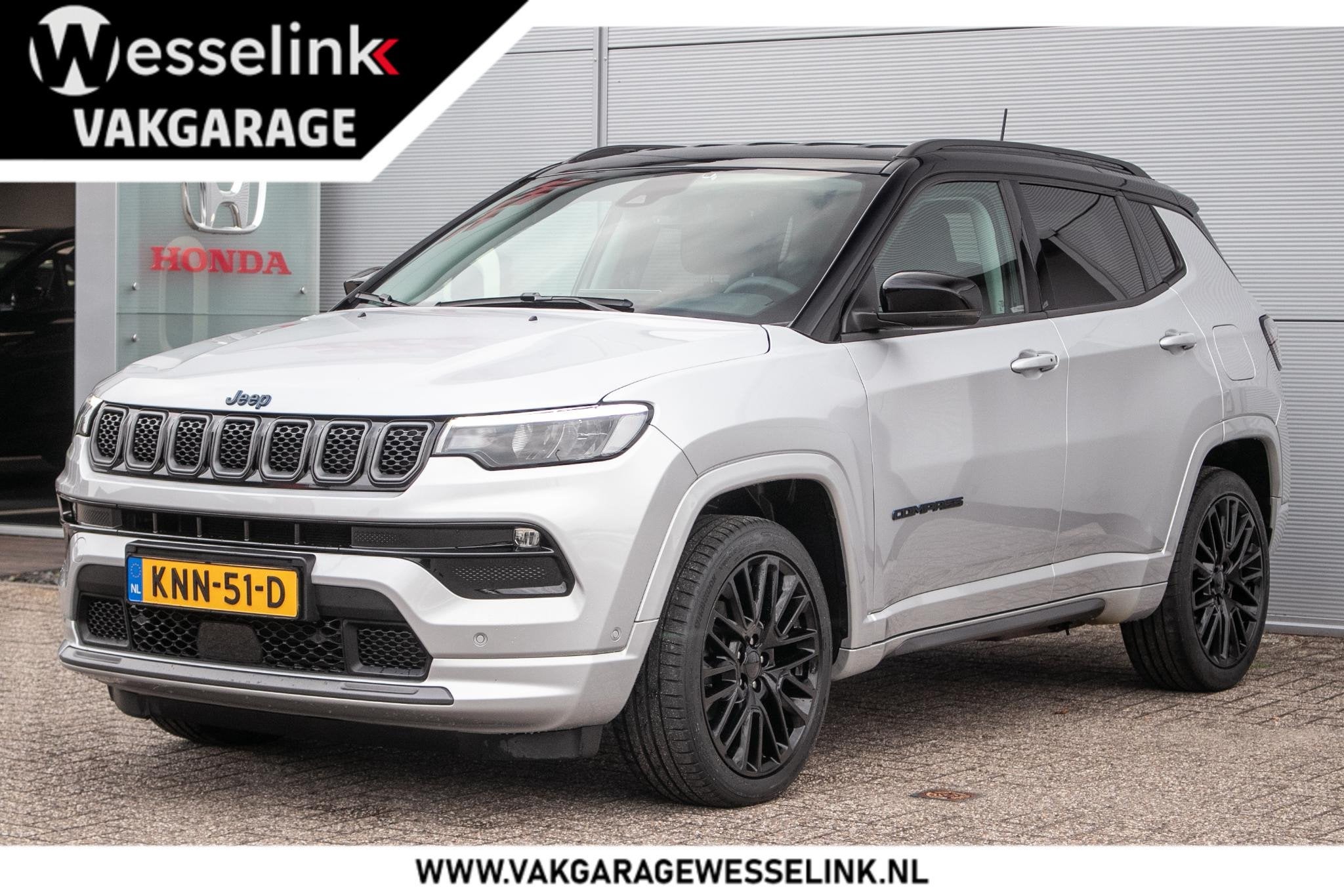Jeep Compass 4xe 240 Plug-in Hybrid Electric S - Leder | Car, Auto's, Euro 6, 4 cilinders, Automatische klimaatregeling, Bedrijf