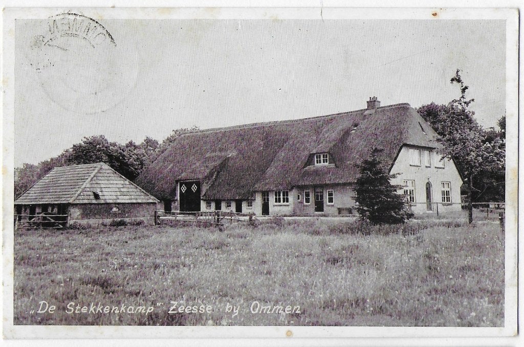 Zeese bij Ommen De Stekkenkamp Oude Ansichtkaart (B3310, Ophalen of Verzenden, 1960 tot 1980, Gelopen, Overijssel